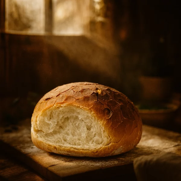 Groot wit brood goed gebakken Wit brood goed gebakken
